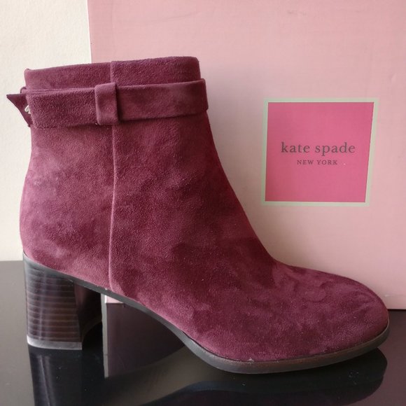 Kate Spade New York Women's Madelaine Strap Bootie in Beautiful Cherrywood
